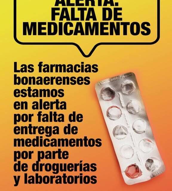 Alerta de las farmacias por la no entrega de medicamentos