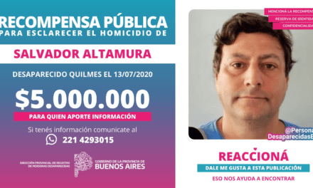 Ofrecen 5 millones para quien aporte información de Salvador Altamura