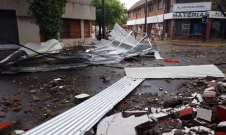 Imágenes dolorosas del terrible temporal en el Conurbano Sur