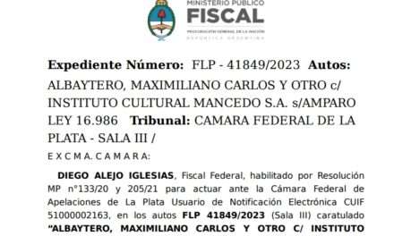 Sigue la novela del Colegio Mancedo: Ahora la Justicia Federal remitió el amparo al tribunal Ordinario
