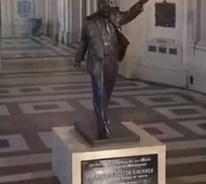 La estatua de Néstor Kirchner del CCK se colocará en Quilmes