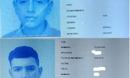 Prontuario de delincuente profesional el menor de 14 años que asesinó a Hernán Costa