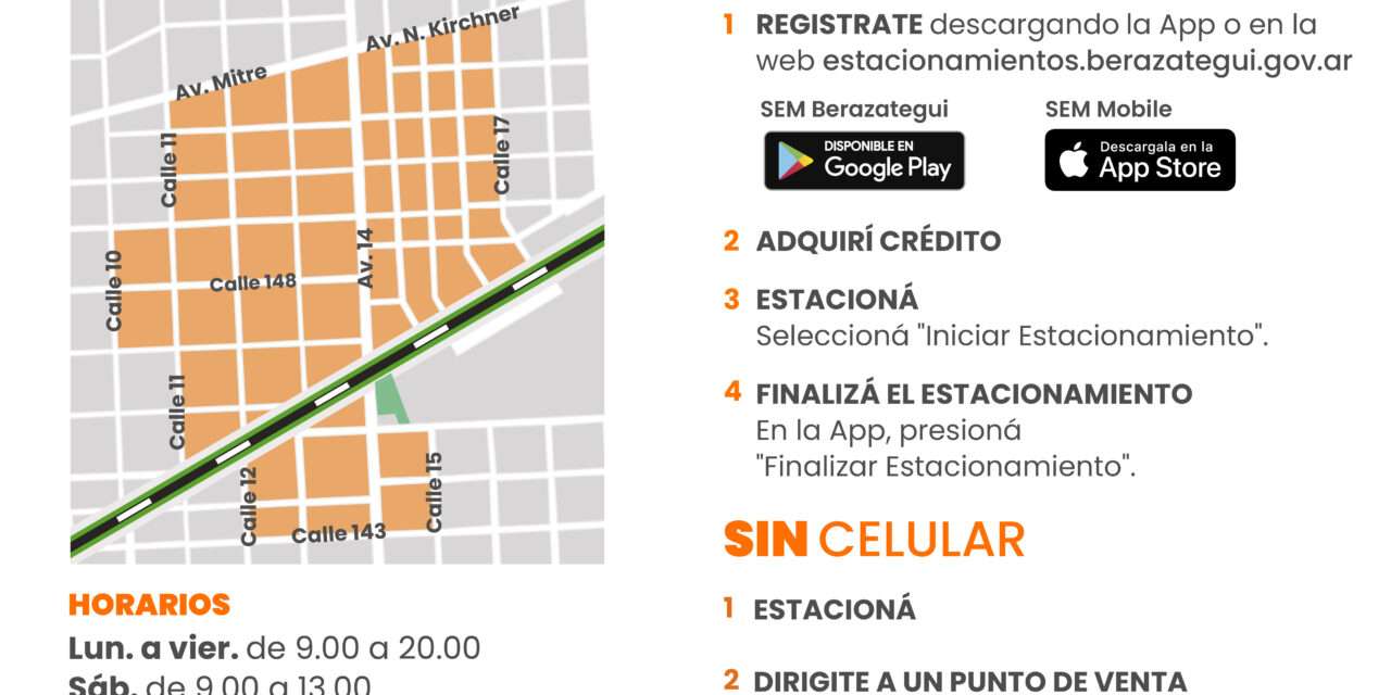 Aumentó el estacionamiento medido en Berazategui Centro
