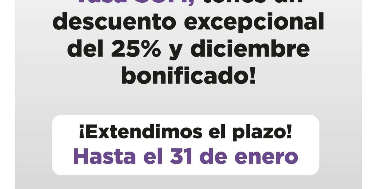 En Quilmes se extendió hasta el 31 de este mes el plazo para pagar anualmente la Tasa SUM con descuento y bonificaciones