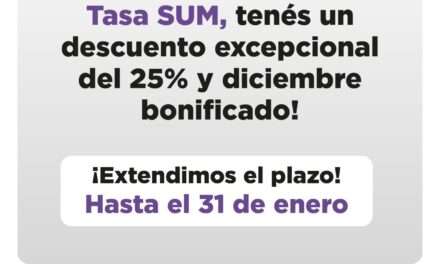 En Quilmes se extendió hasta el 31 de este mes el plazo para pagar anualmente la Tasa SUM con descuento y bonificaciones