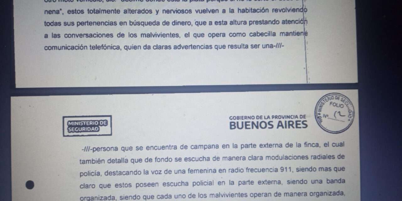 Bombazo: Denuncian a Policías de Quilmes por “entregar” la frecuencia policial a delincuentes