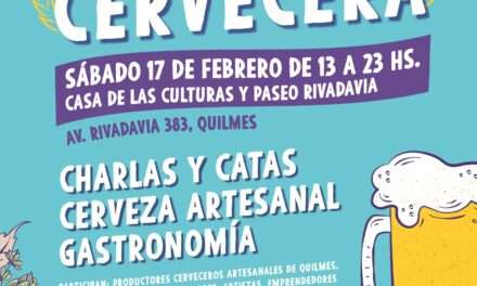 El Municipio de Quilmes invita a una Charla de Cerveza Artesanal y Feria Gastronómica