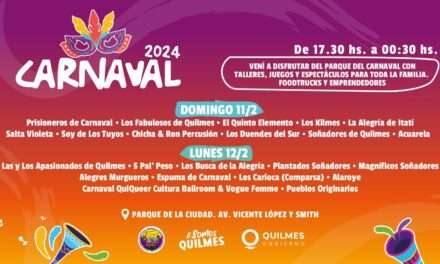 Todo listo para celebrar los Carnavales 2024 en Quilmes