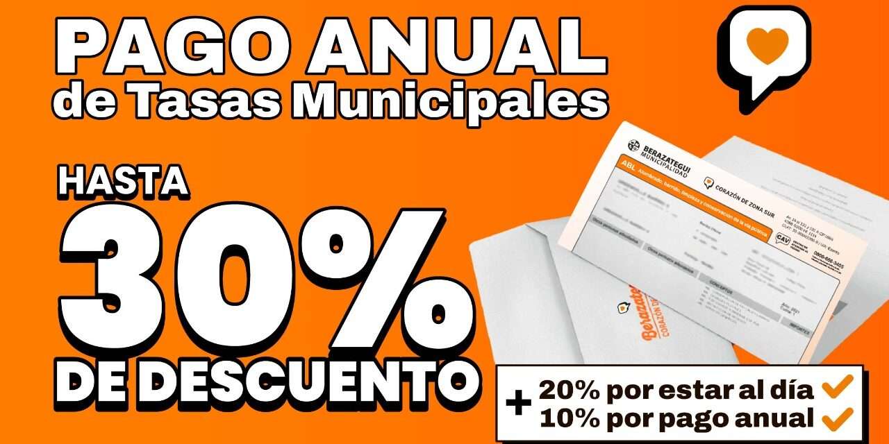Berazategui: Prórroga para el pago anual de tasas municipales