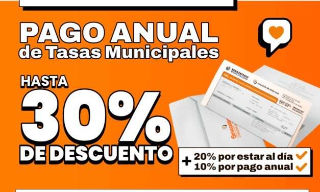 Berazategui: Prórroga para el pago anual de tasas municipales