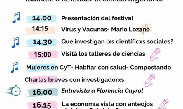 Este sábado 6 en Quilmes, Festival Federal de Ciencia "Elijo Crecer"