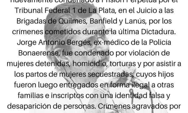 Militantes de DDHH volantearon el barrio del genocida Bergés en Quilmes Oeste
