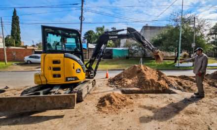 Importante obra de extensión cloacal en Ranelagh