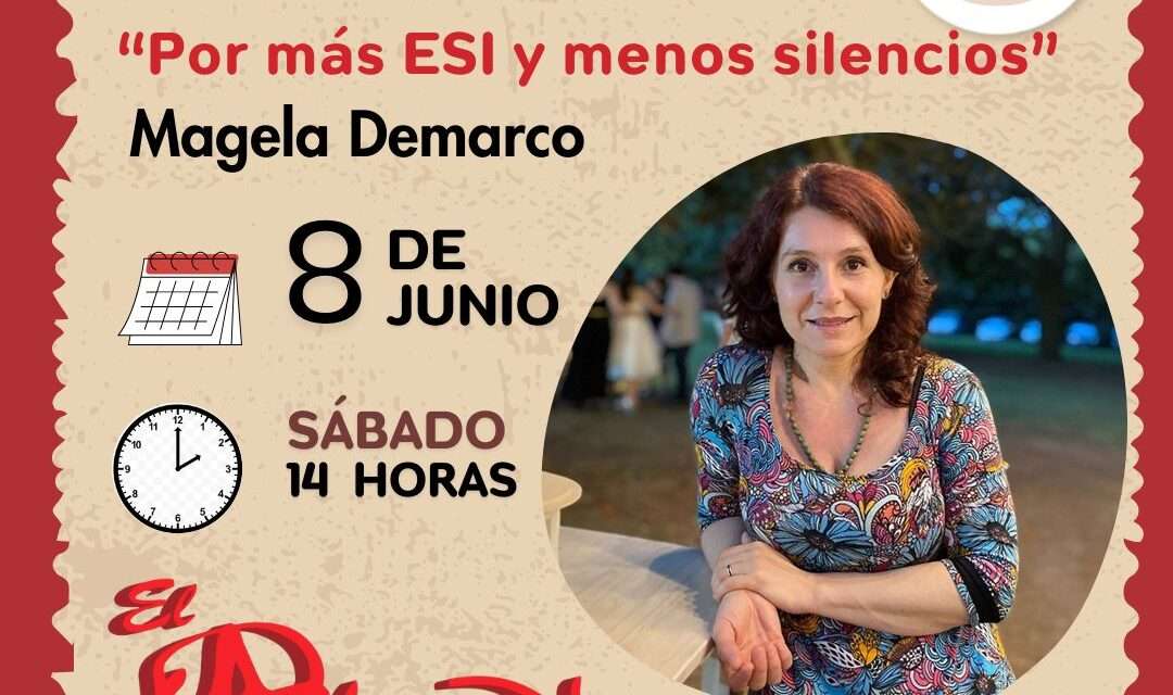 La escritora infantil, Magela Demarco, brinda el taller "Por más ESI y menos silencios" en 'El Aleph' de Berazategui