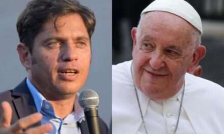 Kicillof y el Papa en el Vaticano