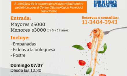 Se viene la Fiesta de la Pasta en Berazategui, organizada por el Club de Leones