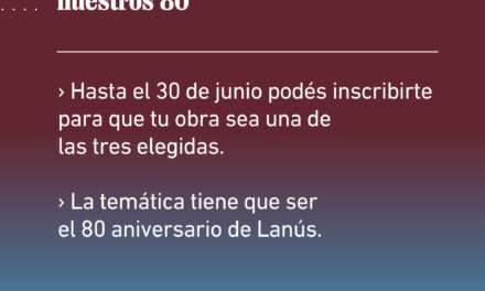 Lanús Gobierno convoca a la muestra del Salón de Artes Visuales en el marco del 80° aniversario de la ciudad