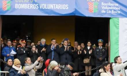 El Jefe de Gobierno porteño, Jorge Macri, les agradeció a los Bomberos de la Ciudad