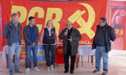 En un encuentro del PCR en Berazategui, Mussi convocó a "militar", a "organizarse", y a "estar unidos"