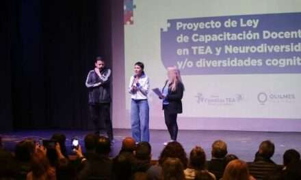 Quilmes: Mayra y González Santalla presentaron el proyecto de capacitación docente obligatoria en TEA y Neurodiversidades