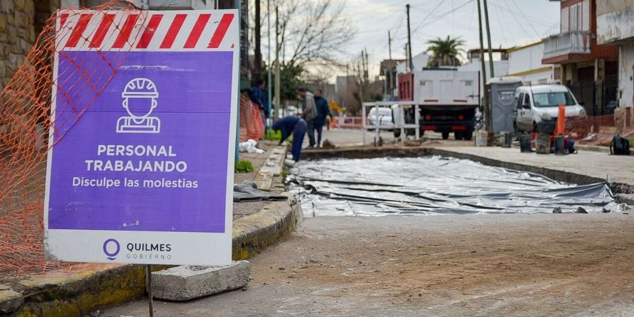 Con fondos comunales, avanza el Plan de Bacheo en todo Quilmes