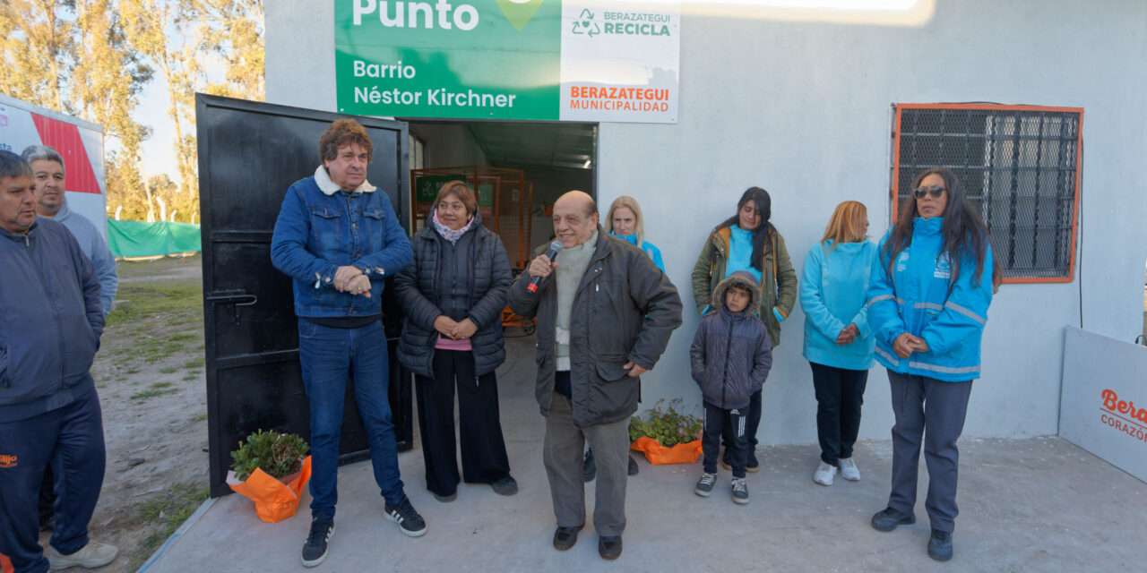 Mussi abrió otro EcoPunto, y ya son más de 50 del Programa 'Berazategui Recicla'