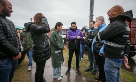 Mayra Mendoza supervisó un operativo de control de transporte pesado en el Triángulo de Bernal