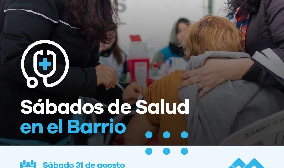 Nueva jornada de "Sábado de Salud en el Barrio", en Lanús Oeste