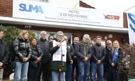 Crecimiento Gremial: Con los intendentes Ferraresi y Barrera, el SUMA inauguró su hotel en Villa Gesell