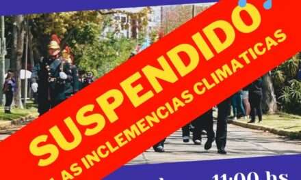 Desfile suspendido en Bernal por la situación climatológica