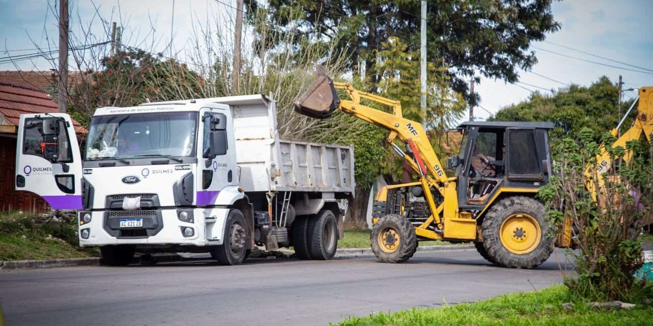 importante operativo de limpieza integral en Quilmes Oeste y Solano