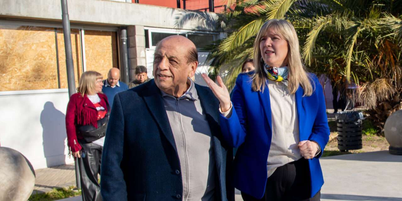 Junto a Alvarez Rodríguez, Mussi recorrió obras y encabezó un acto en el PJ Berazategui