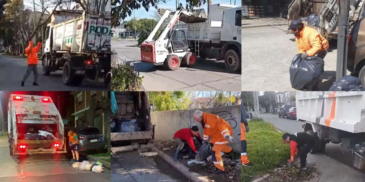 Berazategui: Siguen fuertes los operativos de recolección y limpieza en distintos barrios