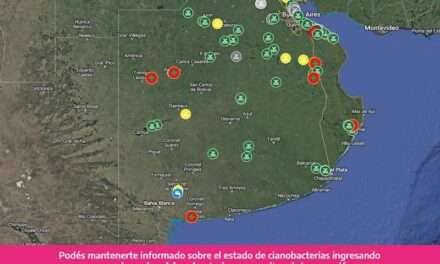 Nuevamente seis municipios bonaerenses con alerta naranja por cianobacterias