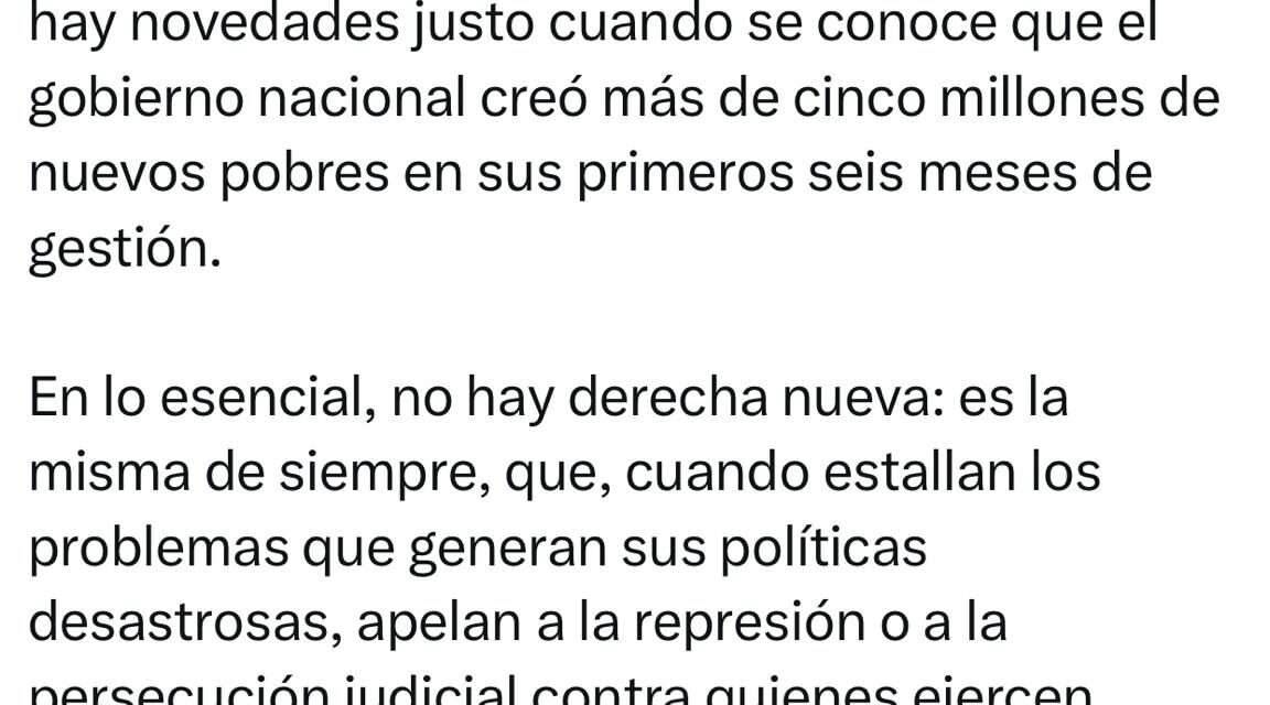 Críticas de dirigentes del PJ a Milei y a la Justicia: "Después de meses de dormir la causa, de pronto hay novedades, justo cuando se conoce los cinco millones de nuevos pobres"