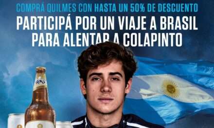 Quilmes invita a los consumidores al Gran Premio de San Pablo para alentar a Colapinto