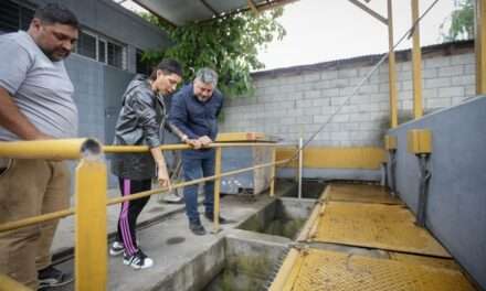 Mayra supervisó el funcionamiento de la Estación de Bombeo de República del Líbano y Arroyo Las Piedras