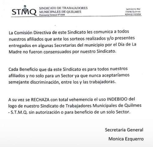 EL STMQ expuso su interna en el Día de la Madre