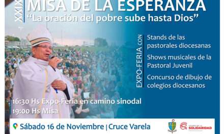 En un clima social complejo, se viene la tradicional y convocante Misa de la Esperanza