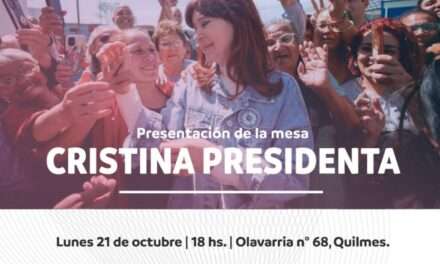 Este lunes, Mayra Mendoza lanza la mesa “Cristina Presidenta”