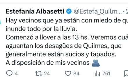 Albasetti quiere que la gente la llame cuando se están inundando