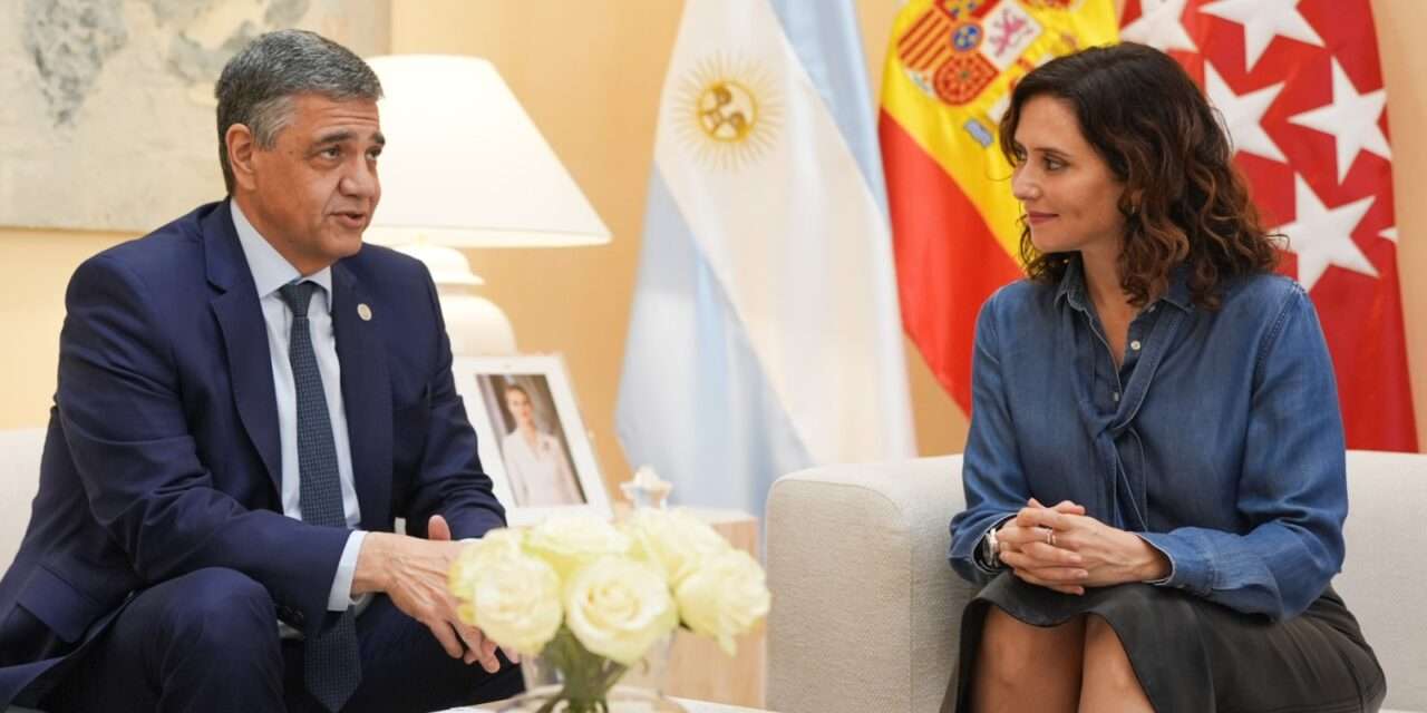 Jorge Macri se reunió con la presidenta de la Comunidad de Madrid, Isabel Díaz Ayuso: "Debemos seguir luchando juntos contra los populismos"