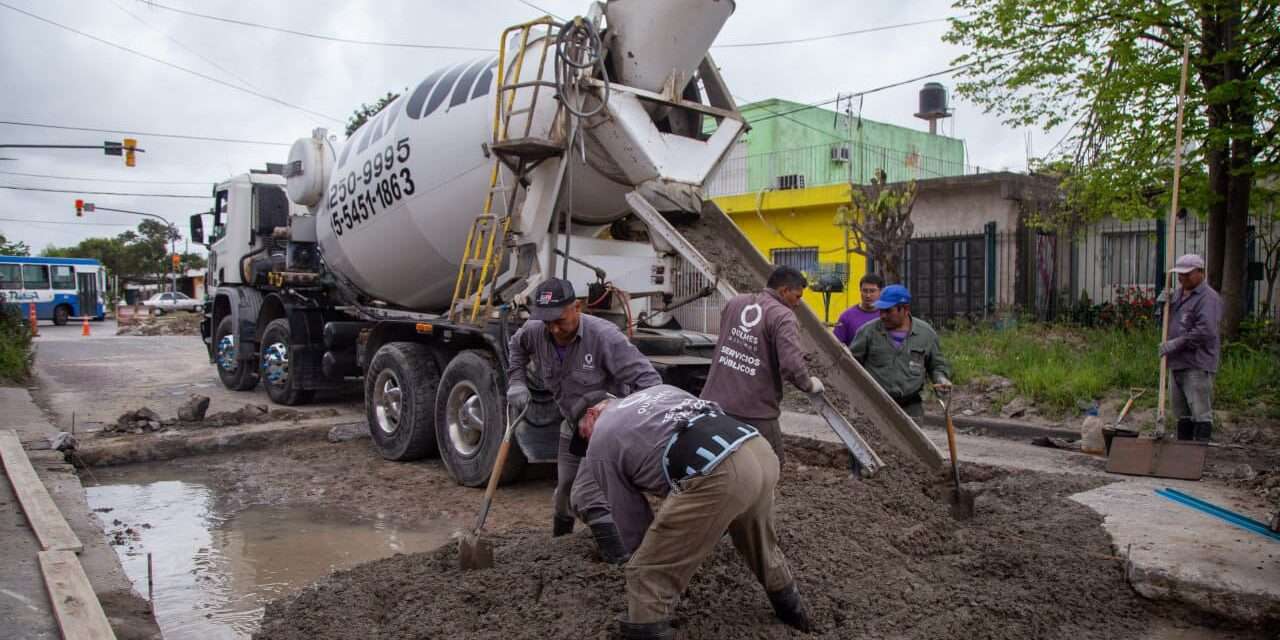 Operativos de bacheo y pavimentación en La Matera de Quilmes Oeste