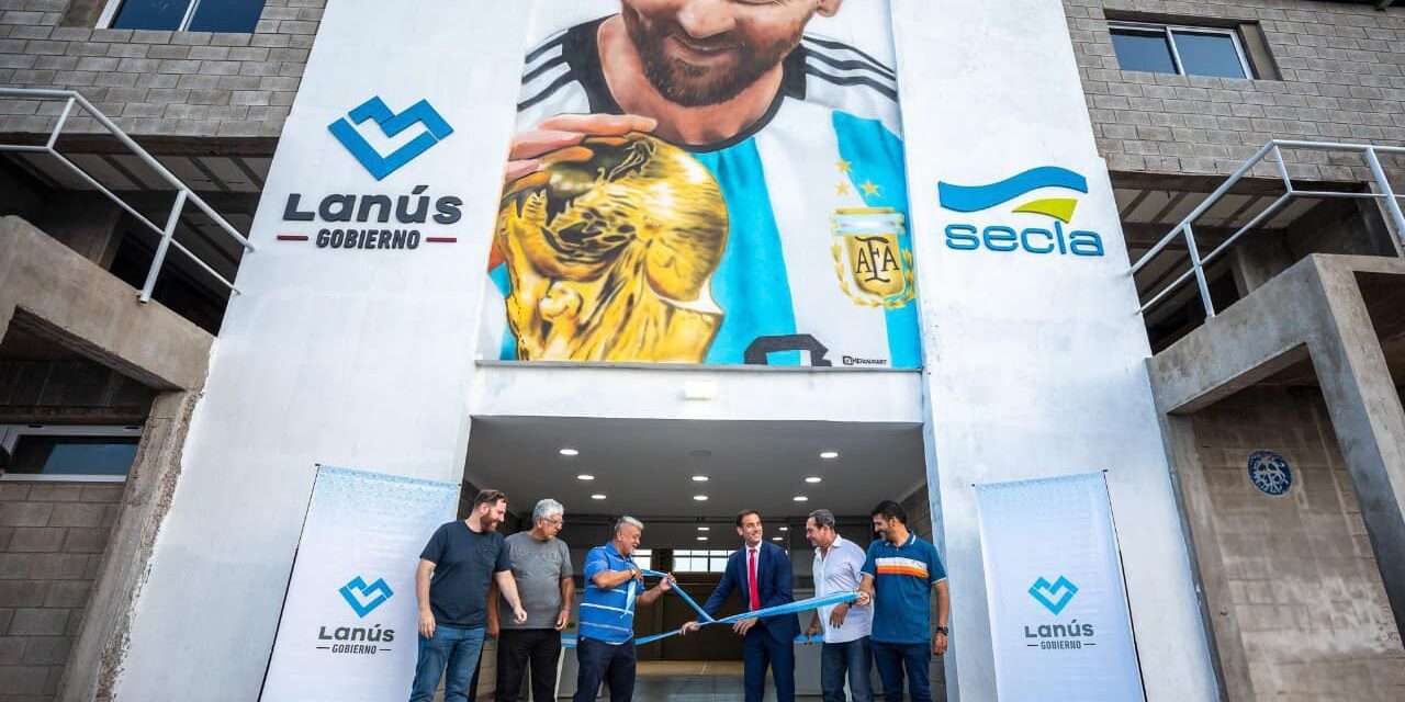 Lanús Gobierno inauguró el Microestadio Lionel Messi en el Parque Central Las Colonias