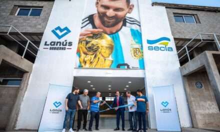 Lanús Gobierno inauguró el Microestadio Lionel Messi en el Parque Central Las Colonias