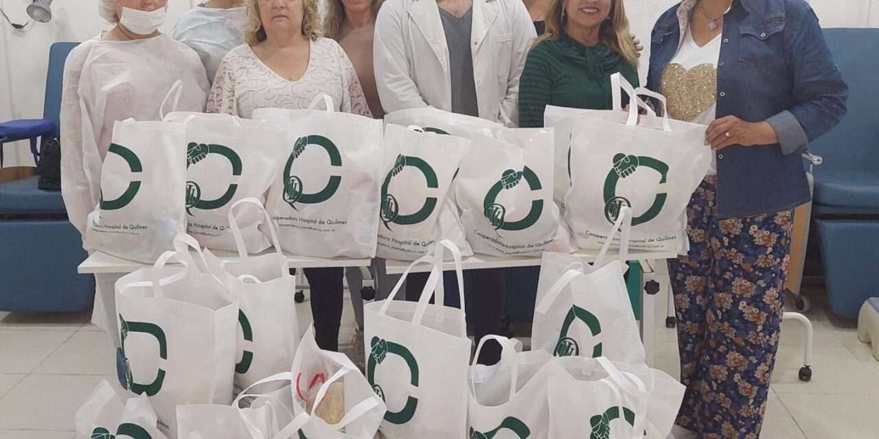 La Cooperadora del Hospital Iriarte entrega alimentos a pacientes con cáncer en situación vulnerable