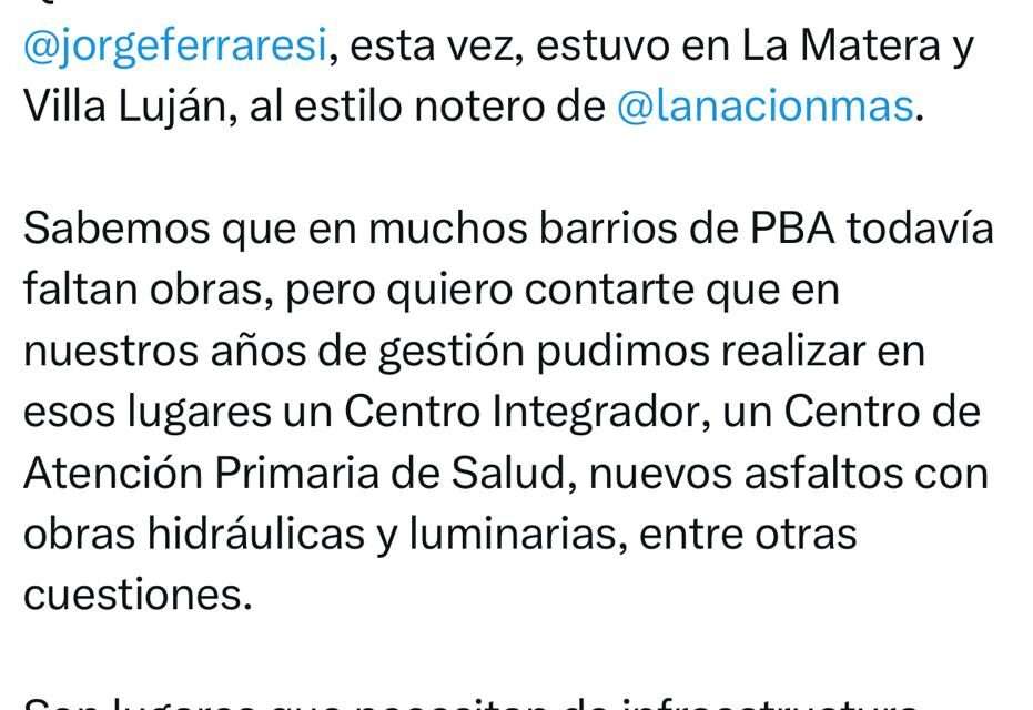 Tras la visita de Ferraresi a Quilmes, Mayra envió un contundente mensaje a Kicillof