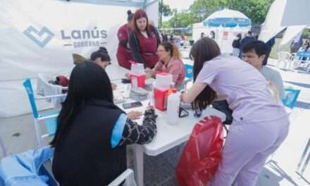 Lanús anunció una nueva jornada de "Sábados de Salud en el Barrio"