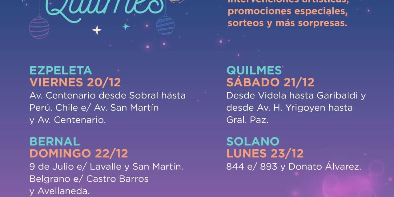 Compras navideñas: Llega otra edición de "La Noche de Quilmes" a los centros comerciales