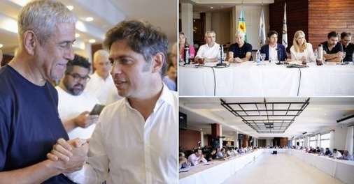 Intendentes de la Región que se reunieron con Kicillof en Gesell